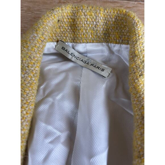 Authenticated Balenciaga Wool Blend Oversized Coat Jacket Chest 52 Retail $1500 - Picture 9 of 16